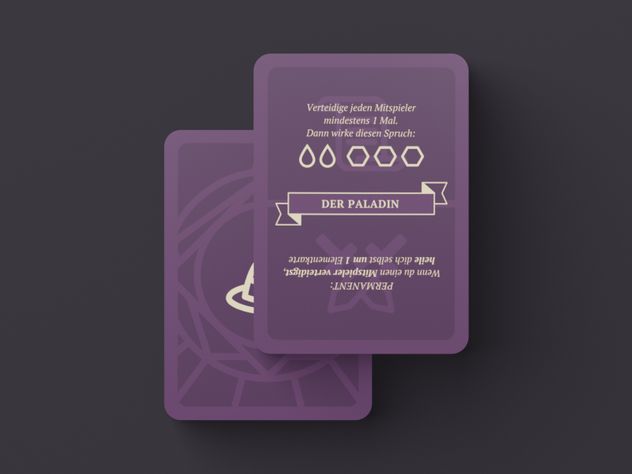 One of the role cards, the paladin