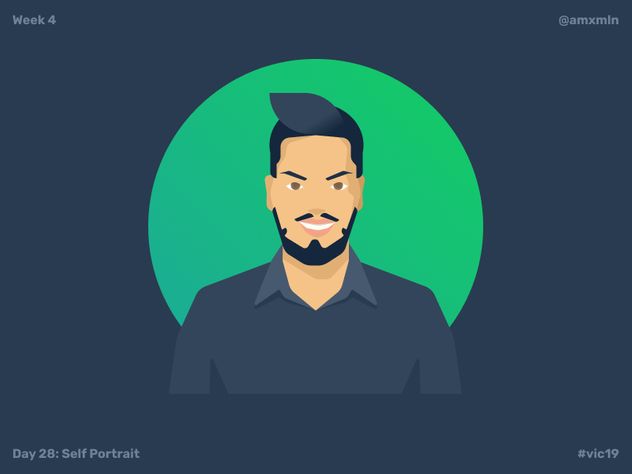 A self-portrait of me